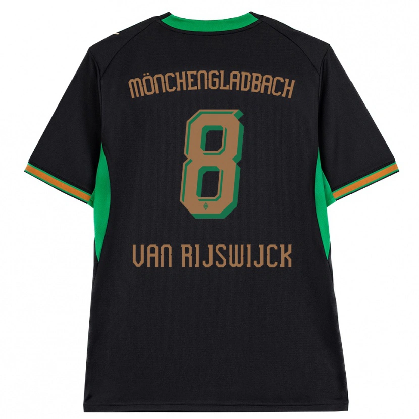 Danxen Dámské Britt Van Rijswijck #8 Černá Oranžová Zelená Hnědá Daleko Hráčské Dresy 2026/27 Dres