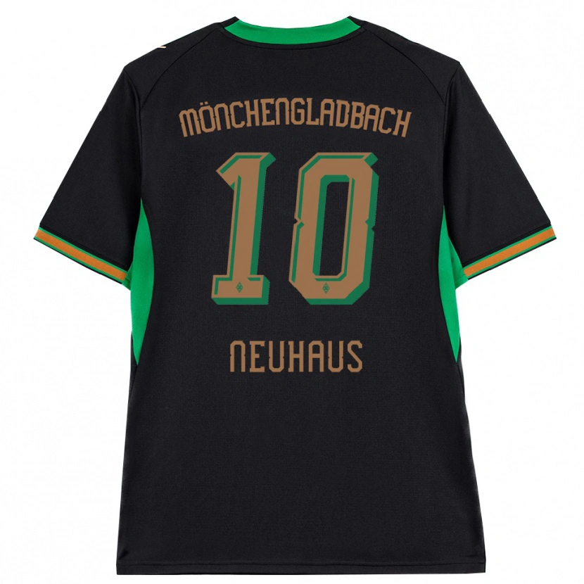 Danxen Dámské Florian Neuhaus #10 Černá Oranžová Zelená Hnědá Daleko Hráčské Dresy 2026/27 Dres