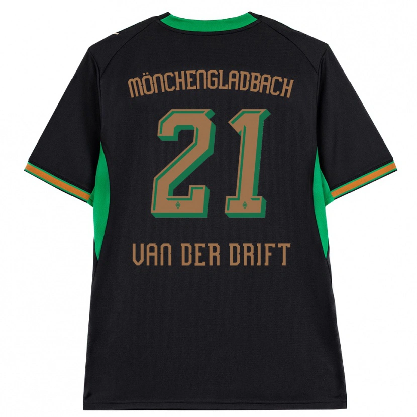 Danxen Dámské Suus Van Der Drift #21 Černá Oranžová Zelená Hnědá Daleko Hráčské Dresy 2026/27 Dres
