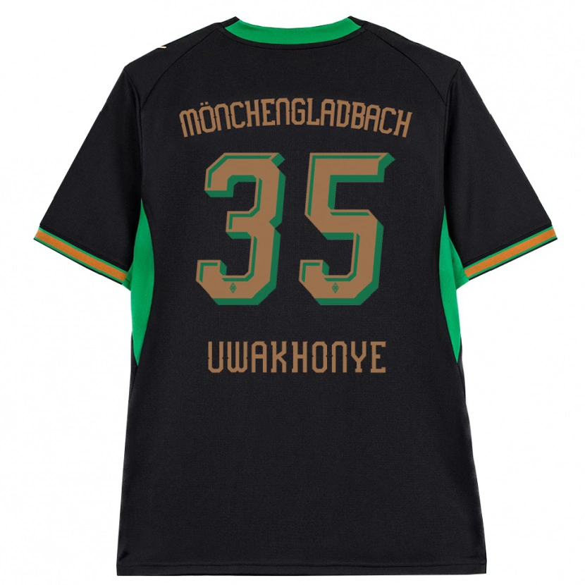 Danxen Dámské Josiah Uwakhonye #35 Černá Oranžová Zelená Hnědá Daleko Hráčské Dresy 2026/27 Dres