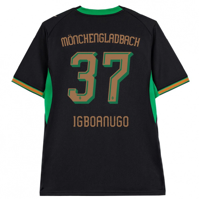 Danxen Dámské David Igboanugo #37 Černá Oranžová Zelená Hnědá Daleko Hráčské Dresy 2026/27 Dres
