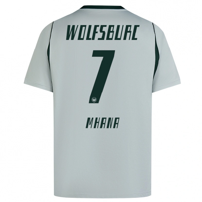 Danxen Dámské Younes Mhana #7 Šedá Zelená Daleko Hráčské Dresy 2026/27 Dres