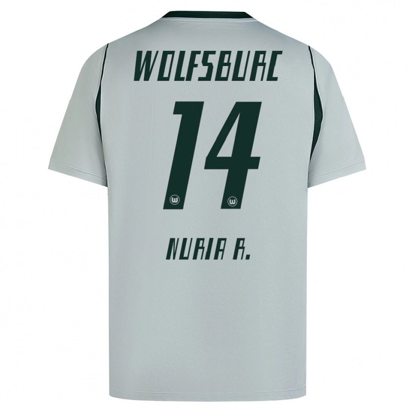 Danxen Dámské Nuria Rabano #14 Šedá Zelená Daleko Hráčské Dresy 2026/27 Dres