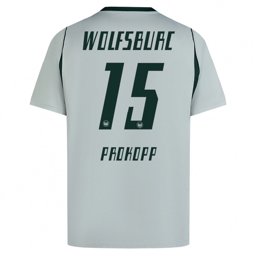 Danxen Dámské Oskar Prokopp #15 Šedá Zelená Daleko Hráčské Dresy 2026/27 Dres