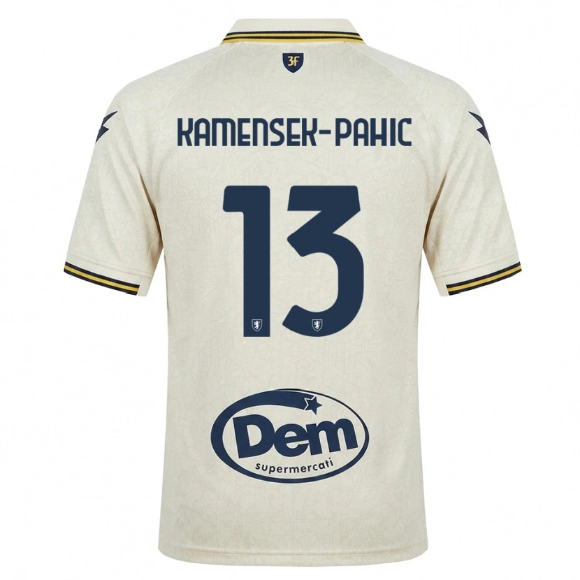 Danxen Dámské Matjaz Kamensek-Pahic #13 Oldlace Žlutá Černá Daleko Hráčské Dresy 2026/27 Dres