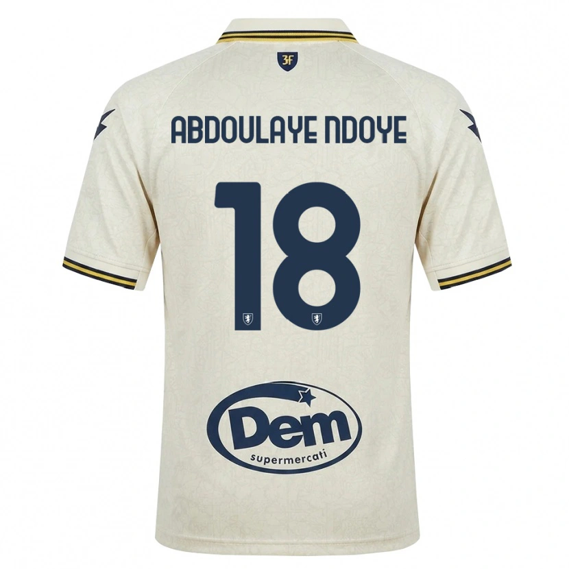 Danxen Dámské Mamadou Abdoulaye Ndoye #18 Oldlace Žlutá Černá Daleko Hráčské Dresy 2026/27 Dres