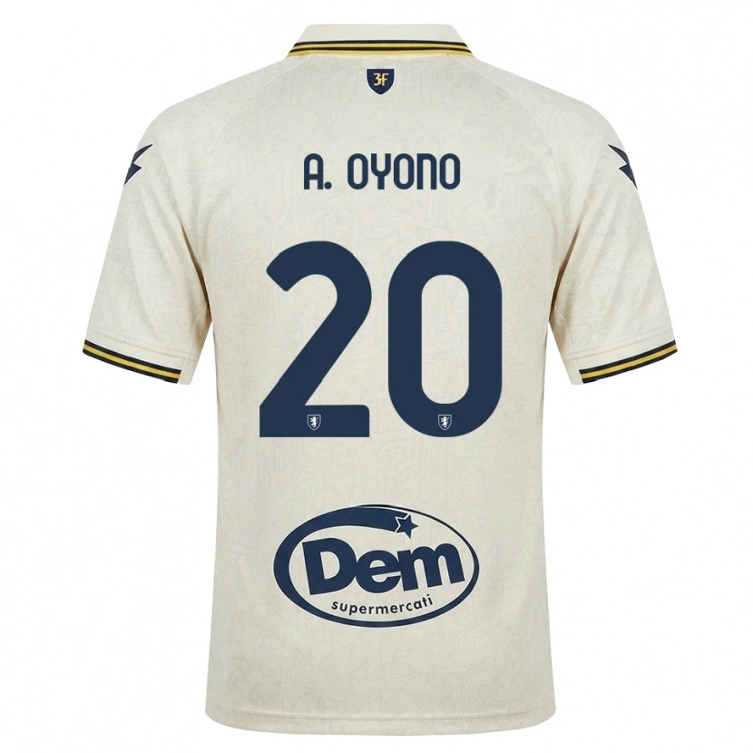 Danxen Dámské Anthony Oyono #20 Oldlace Žlutá Černá Daleko Hráčské Dresy 2026/27 Dres
