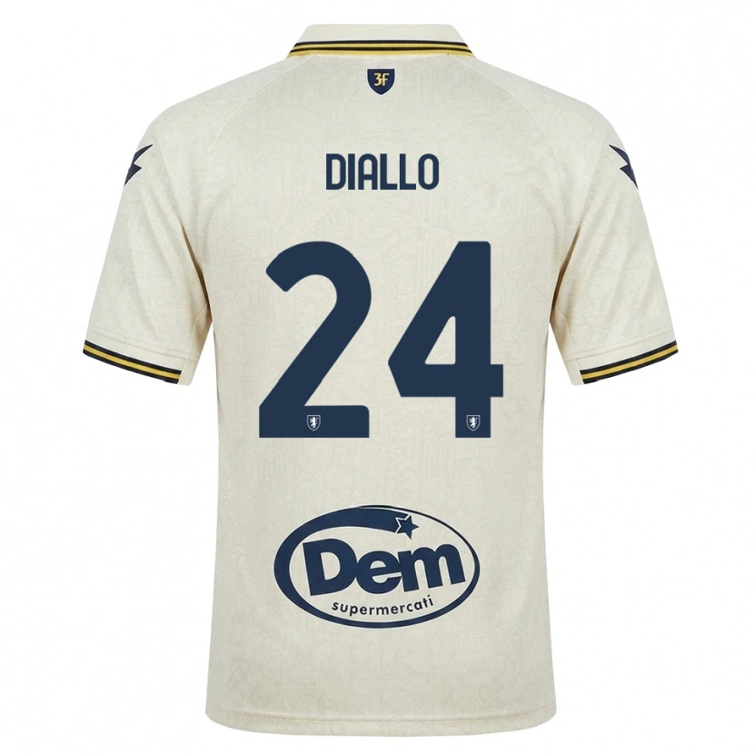 Danxen Dámské Abdoul Diallo #24 Oldlace Žlutá Černá Daleko Hráčské Dresy 2026/27 Dres