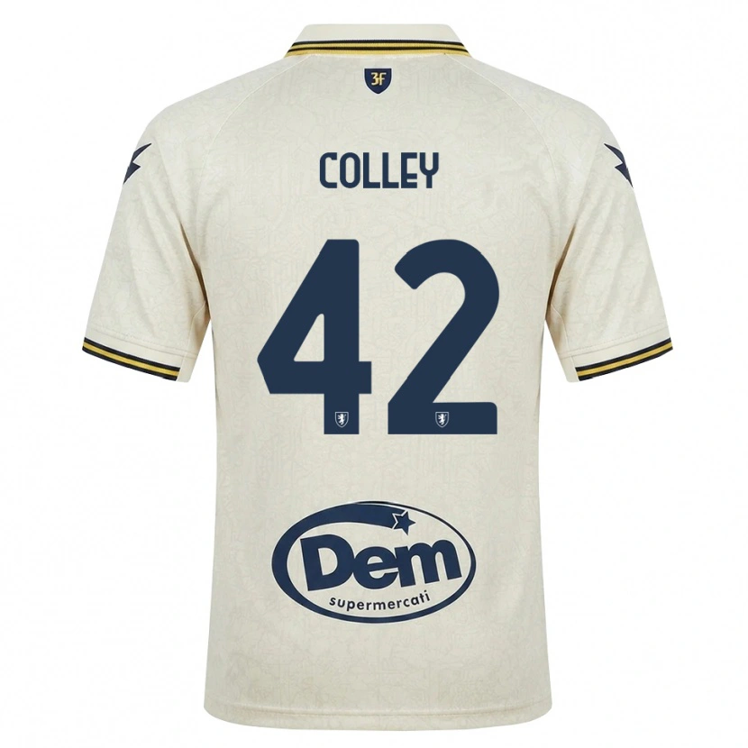 Danxen Dámské Muhammed Colley #42 Oldlace Žlutá Černá Daleko Hráčské Dresy 2026/27 Dres