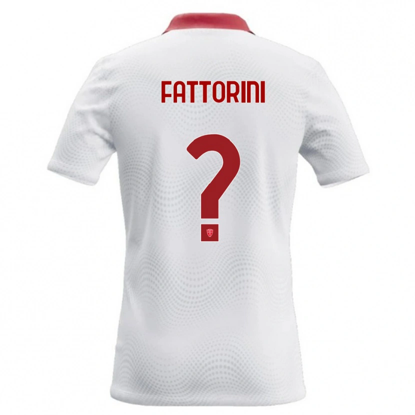 Danxen Dámské Diego Fattorini #0 Bílá Červená Daleko Hráčské Dresy 2026/27 Dres