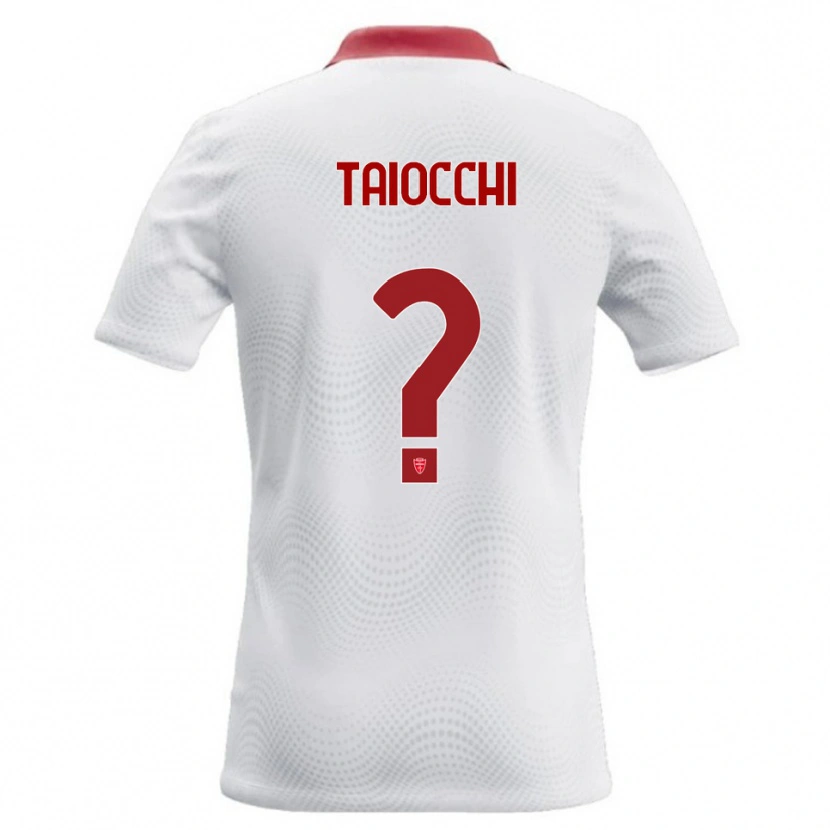 Danxen Dámské Federico Taiocchi #0 Bílá Červená Daleko Hráčské Dresy 2026/27 Dres