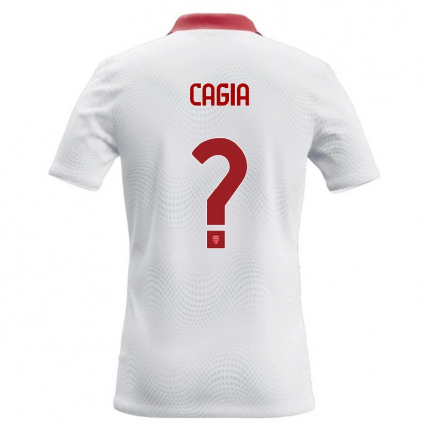 Danxen Dámské Gabriele Cagia #0 Bílá Červená Daleko Hráčské Dresy 2026/27 Dres
