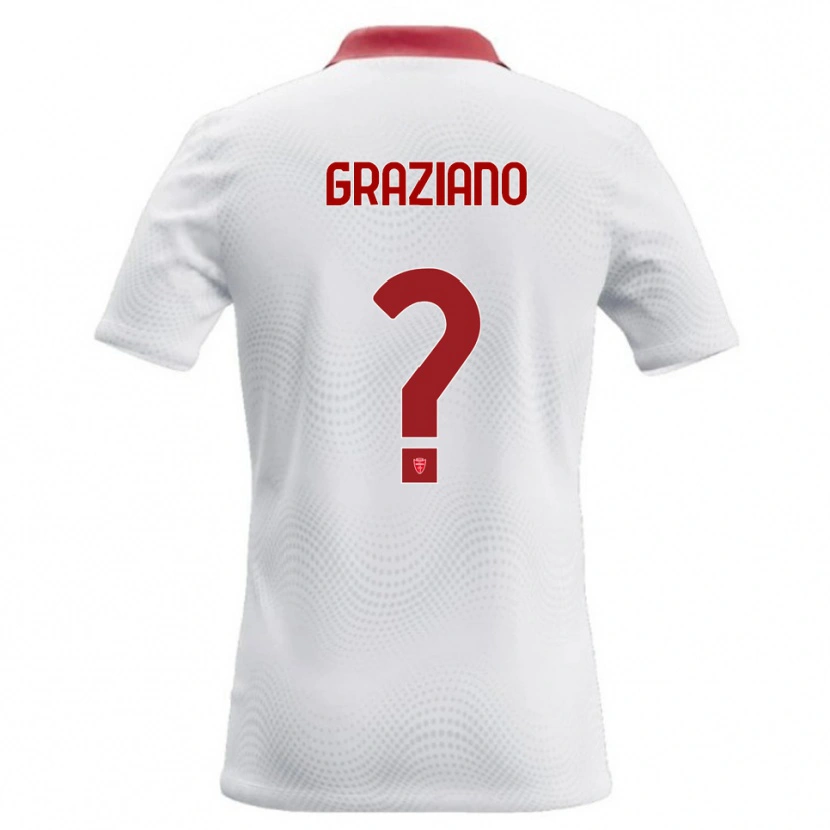 Danxen Dámské Aldo Graziano #0 Bílá Červená Daleko Hráčské Dresy 2026/27 Dres