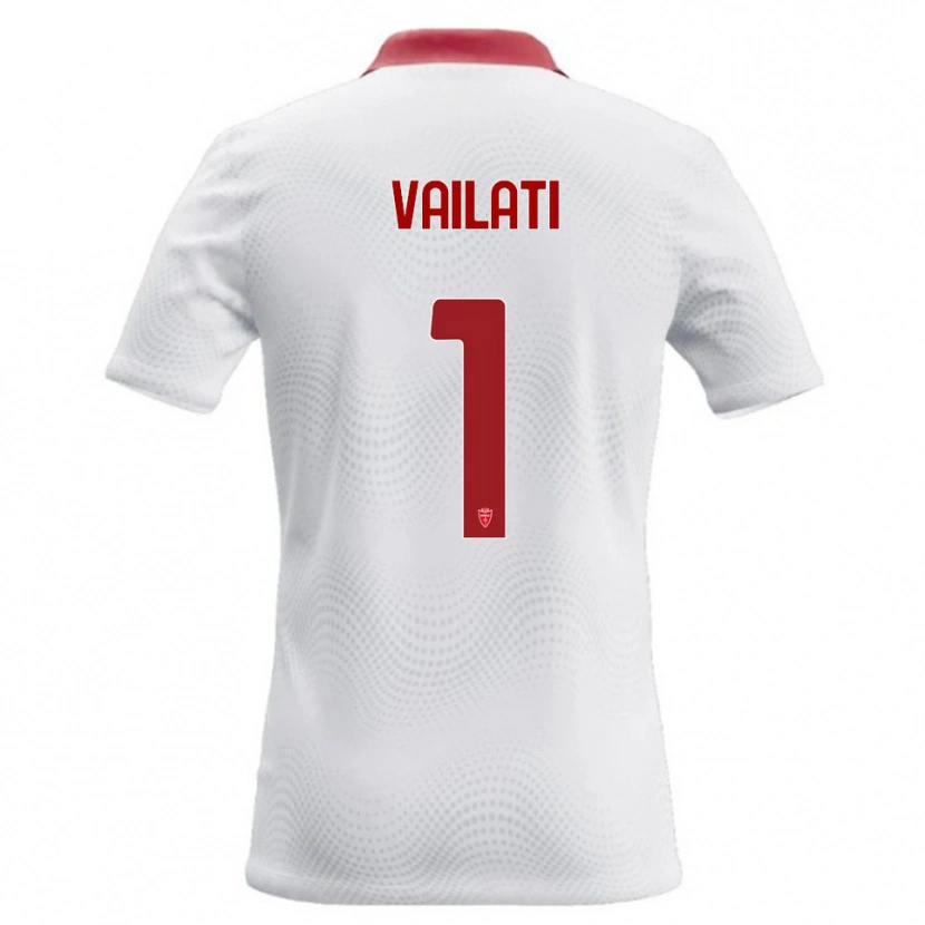 Danxen Dámské Andrea Vailati #1 Bílá Červená Daleko Hráčské Dresy 2026/27 Dres