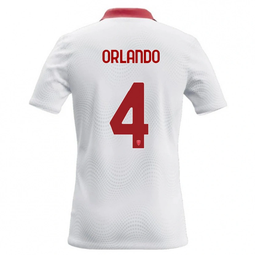 Danxen Dámské Andrea Orlando #4 Bílá Červená Daleko Hráčské Dresy 2026/27 Dres