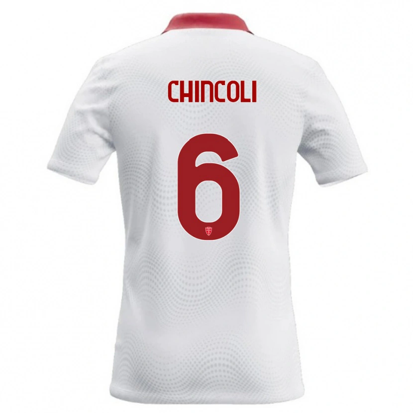 Danxen Dámské Lorenzo Chincoli #6 Bílá Červená Daleko Hráčské Dresy 2026/27 Dres