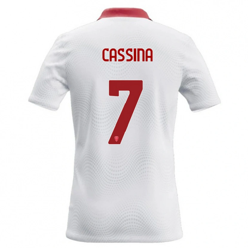 Danxen Dámské Tommaso Cassina #7 Bílá Červená Daleko Hráčské Dresy 2026/27 Dres