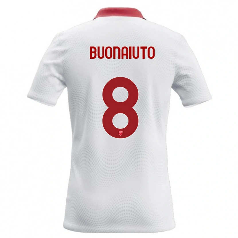 Danxen Dámské Marco Buonaiuto #8 Bílá Červená Daleko Hráčské Dresy 2026/27 Dres