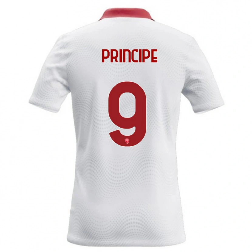 Danxen Dámské Tommaso Principe #9 Bílá Červená Daleko Hráčské Dresy 2026/27 Dres