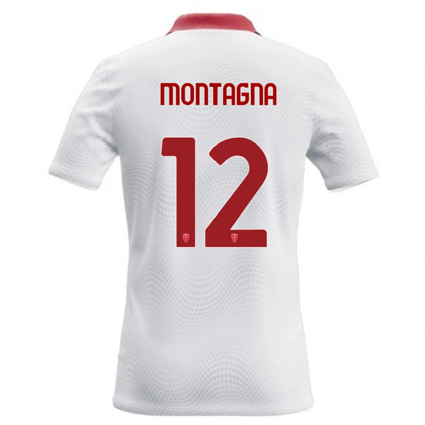 Danxen Dámské Jacopo Montagna #12 Bílá Červená Daleko Hráčské Dresy 2026/27 Dres