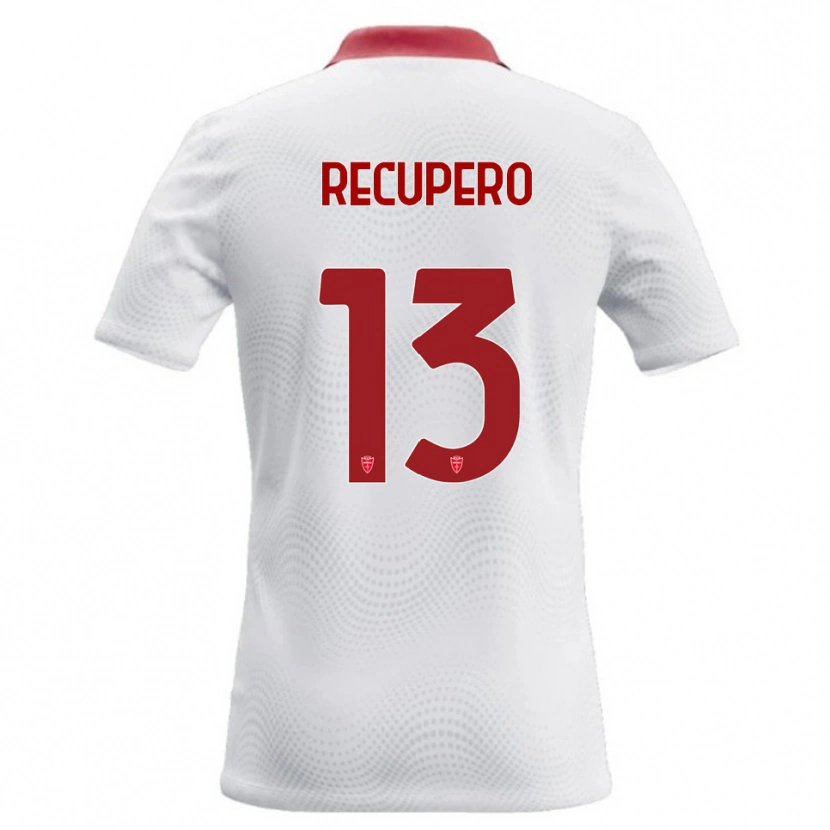 Danxen Dámské Simone Recupero #13 Bílá Červená Daleko Hráčské Dresy 2026/27 Dres