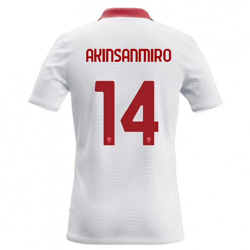 Danxen Dámské Ebenezer Akinsanmiro #14 Bílá Červená Daleko Hráčské Dresy 2026/27 Dres