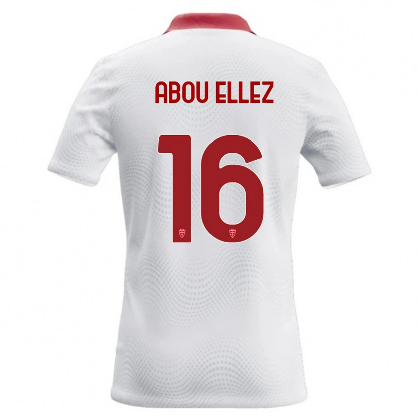 Danxen Dámské Amir Abou Elezz #16 Bílá Červená Daleko Hráčské Dresy 2026/27 Dres