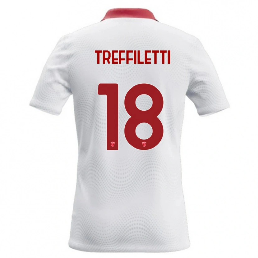 Danxen Dámské Danilo Treffiletti #18 Bílá Červená Daleko Hráčské Dresy 2026/27 Dres