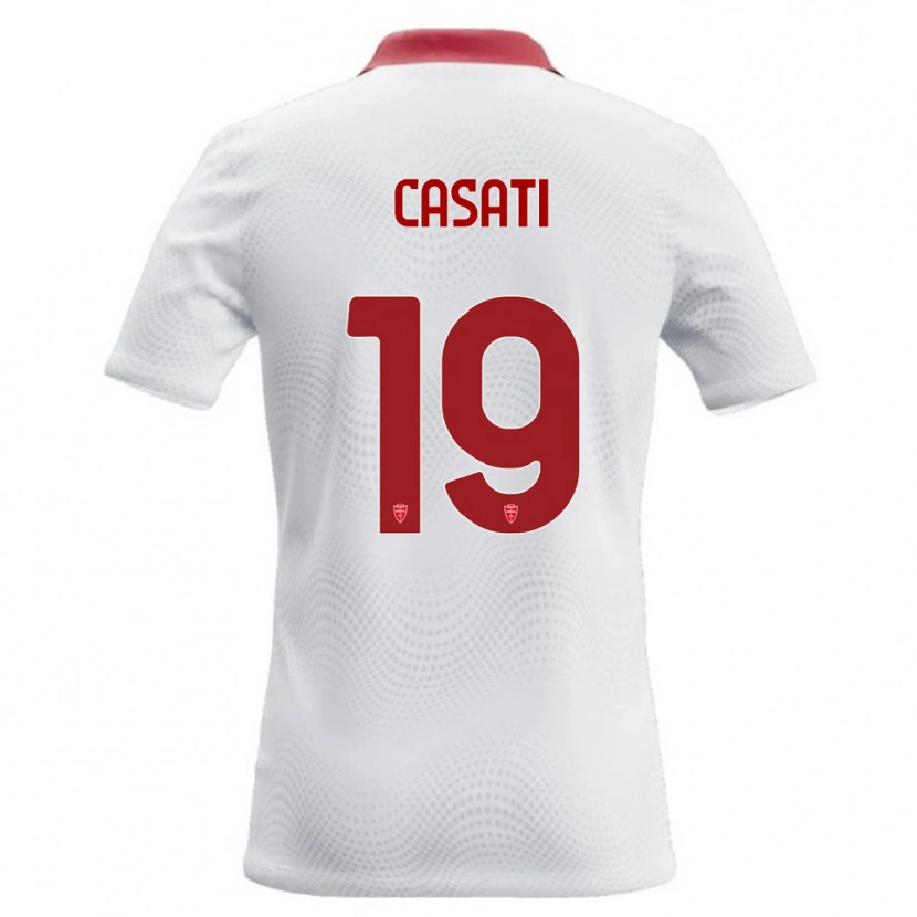 Danxen Dámské Leonardo Casati #19 Bílá Červená Daleko Hráčské Dresy 2026/27 Dres