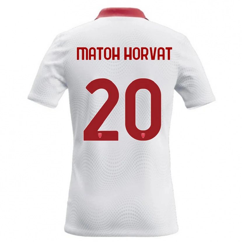 Danxen Dámské Liam Matoh Horvat #20 Bílá Červená Daleko Hráčské Dresy 2026/27 Dres