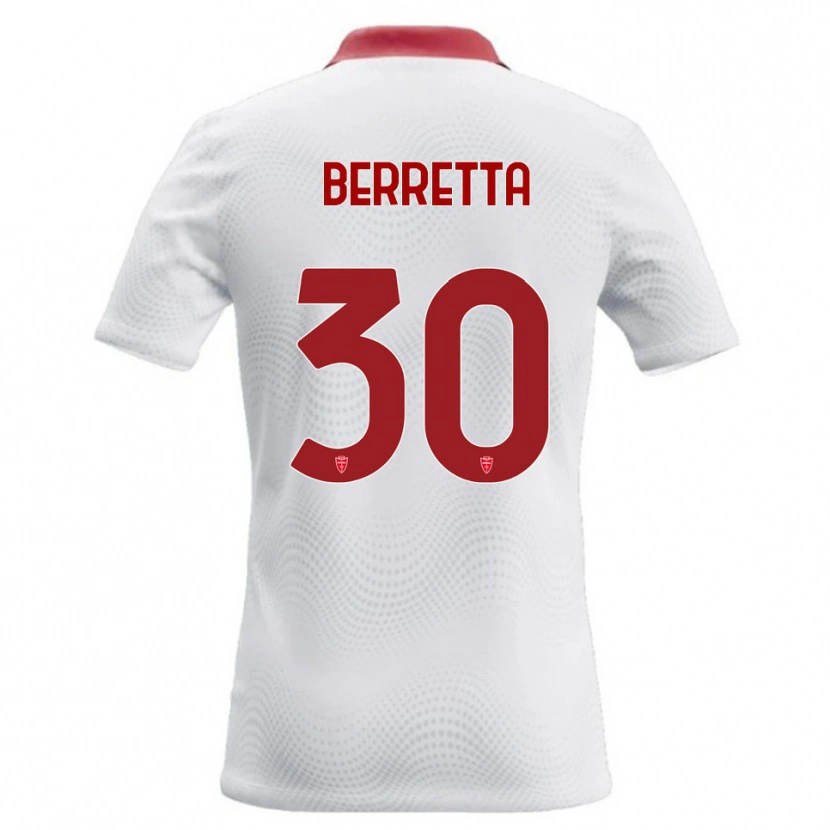 Danxen Dámské Alessandro Berretta #30 Bílá Červená Daleko Hráčské Dresy 2026/27 Dres