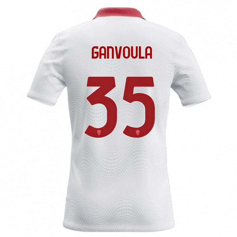 Danxen Dámské Silvere Ganvoula #35 Bílá Červená Daleko Hráčské Dresy 2026/27 Dres