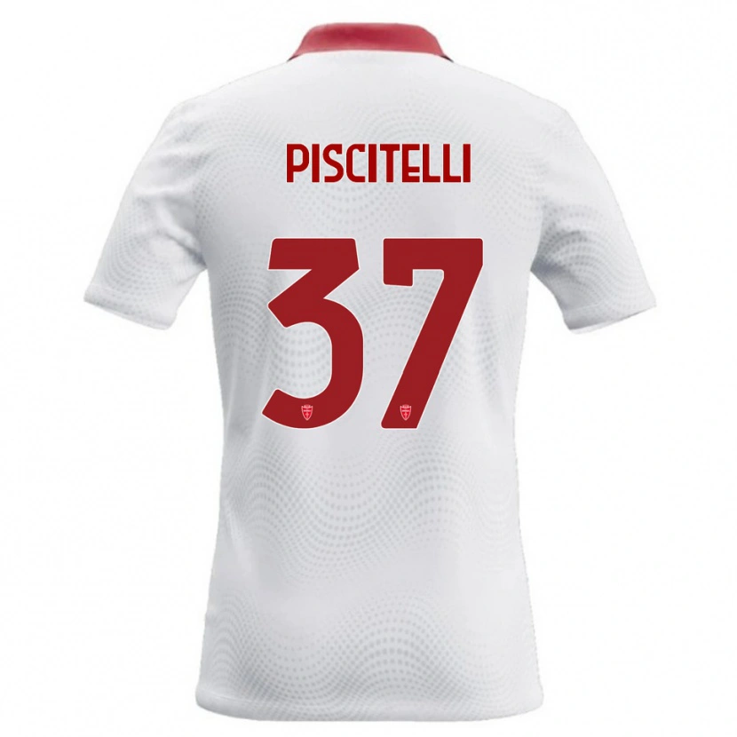 Danxen Dámské Pasquale Piscitelli #37 Bílá Červená Daleko Hráčské Dresy 2026/27 Dres