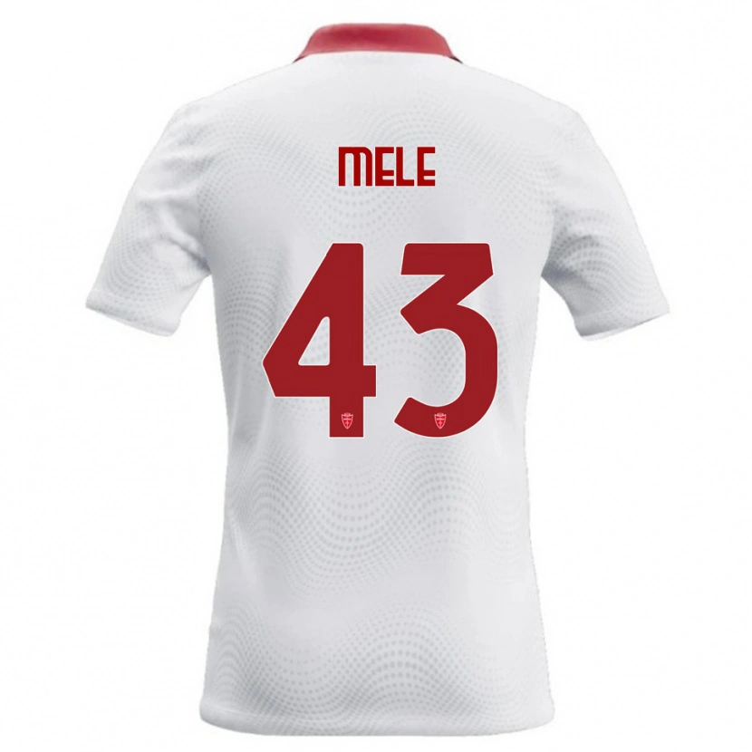 Danxen Dámské Fabio Mele #43 Bílá Červená Daleko Hráčské Dresy 2026/27 Dres