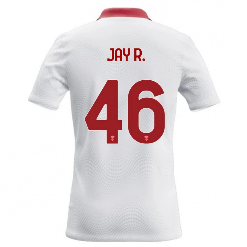 Danxen Dámské Jay Robinson #46 Bílá Červená Daleko Hráčské Dresy 2026/27 Dres