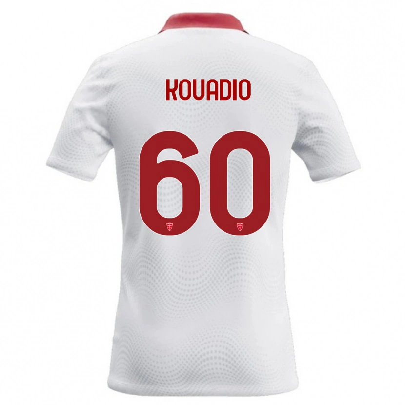 Danxen Dámské Eddy Kouadio #60 Bílá Červená Daleko Hráčské Dresy 2026/27 Dres