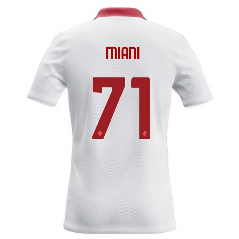 Danxen Dámské Arthur Miani #71 Bílá Červená Daleko Hráčské Dresy 2026/27 Dres