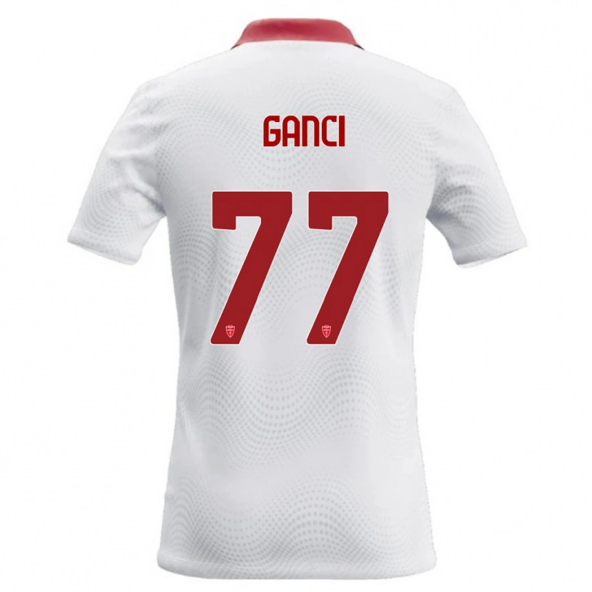 Danxen Dámské Daniele Ganci #77 Bílá Červená Daleko Hráčské Dresy 2026/27 Dres
