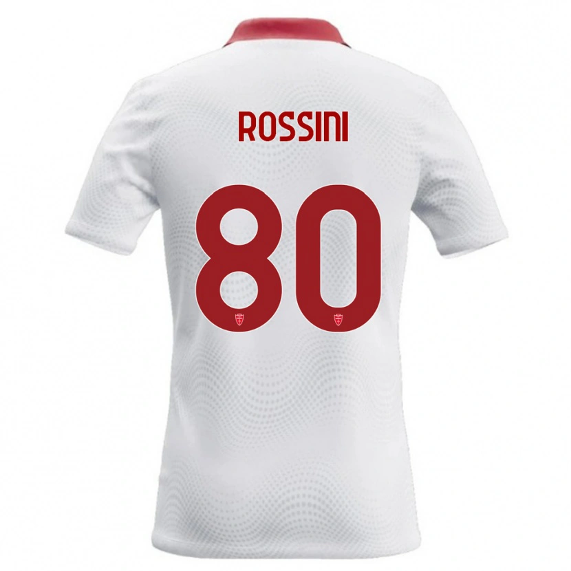 Danxen Dámské Luca Rossini #80 Bílá Červená Daleko Hráčské Dresy 2026/27 Dres