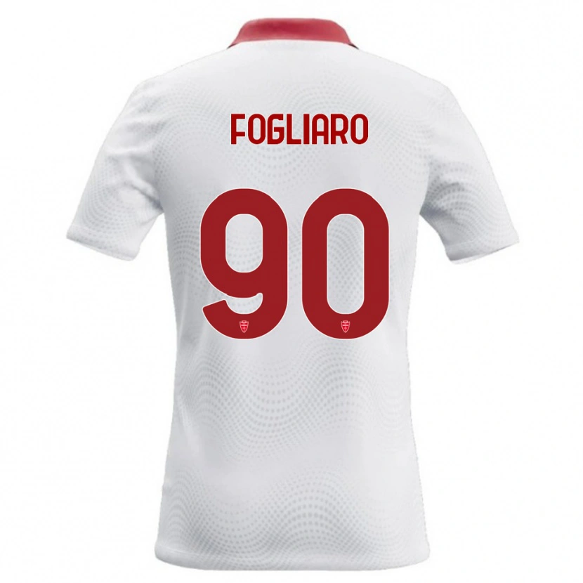 Danxen Dámské Christian Fogliaro #90 Bílá Červená Daleko Hráčské Dresy 2026/27 Dres