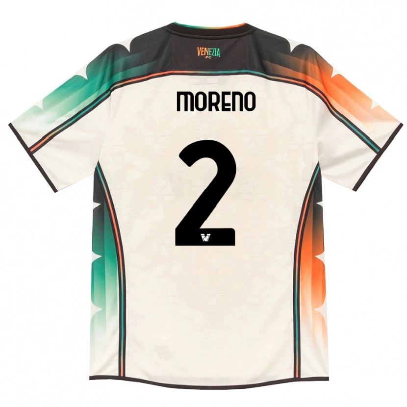 Danxen Dámské Matías Moreno #2 Oldlace Oranžová Zelená Daleko Hráčské Dresy 2026/27 Dres