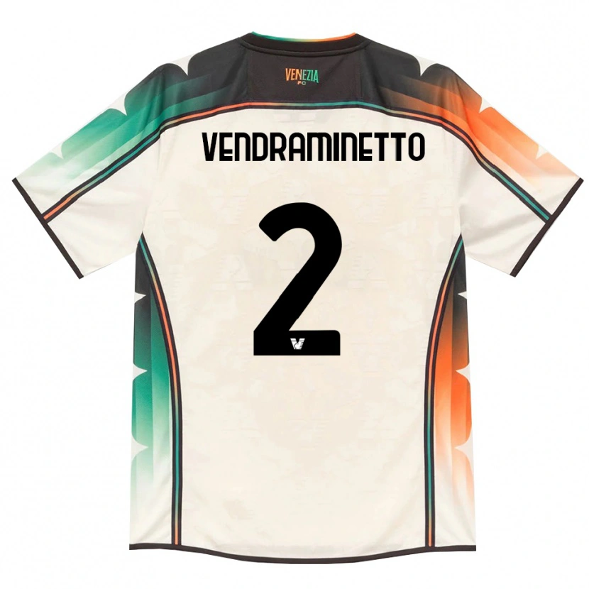 Danxen Dámské Andrea Vendraminetto #2 Oldlace Oranžová Zelená Daleko Hráčské Dresy 2026/27 Dres