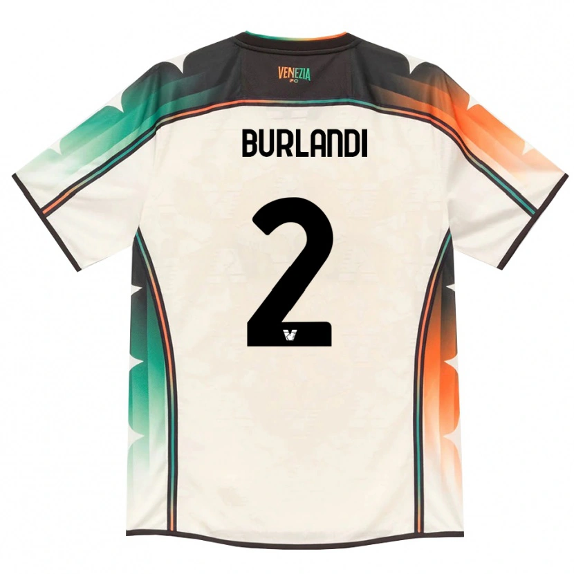 Danxen Dámské Alessandro Burlandi #2 Oldlace Oranžová Zelená Daleko Hráčské Dresy 2026/27 Dres