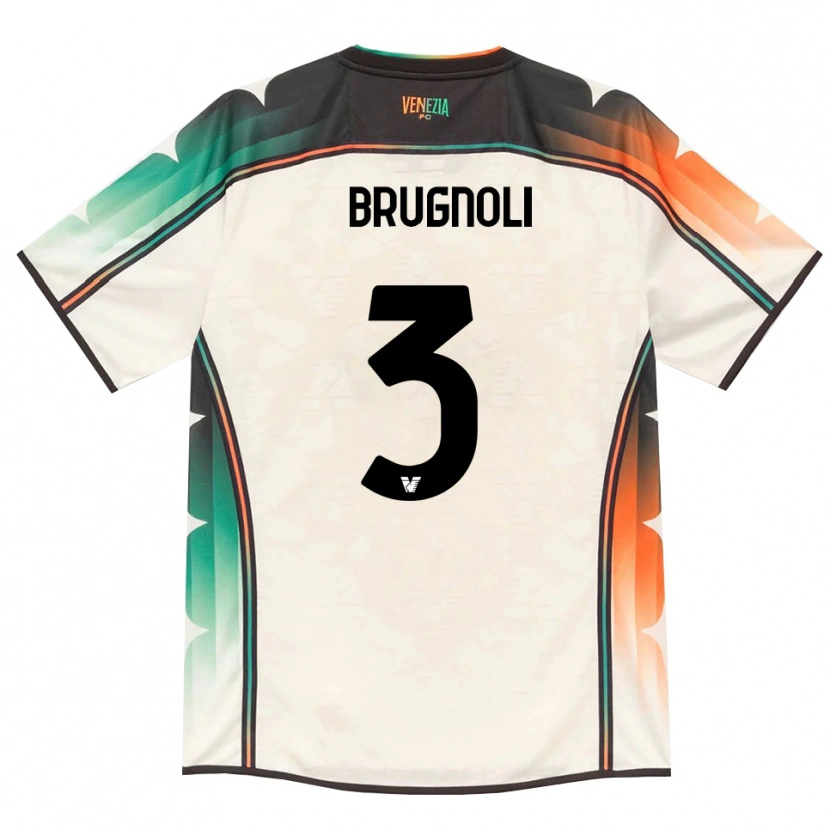 Danxen Dámské Lorenzo Brugnoli #3 Oldlace Oranžová Zelená Daleko Hráčské Dresy 2026/27 Dres