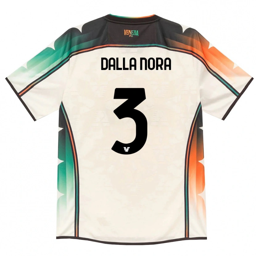 Danxen Dámské Edoardo Dalla Nora #3 Oldlace Oranžová Zelená Daleko Hráčské Dresy 2026/27 Dres