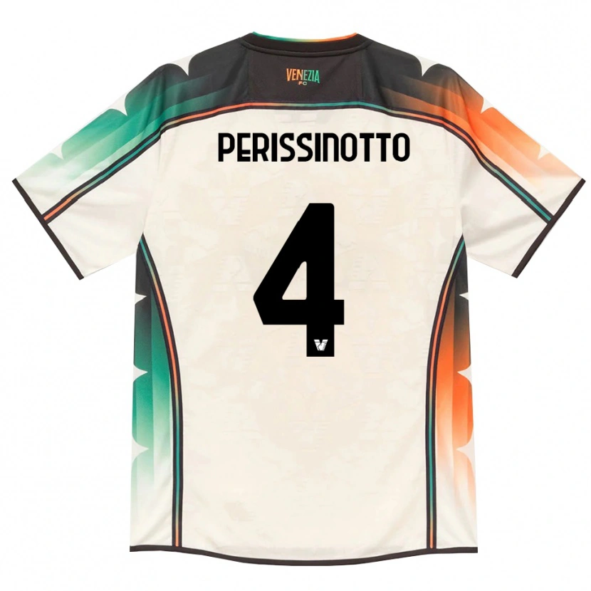 Danxen Dámské Nicolò Perissinotto #4 Oldlace Oranžová Zelená Daleko Hráčské Dresy 2026/27 Dres
