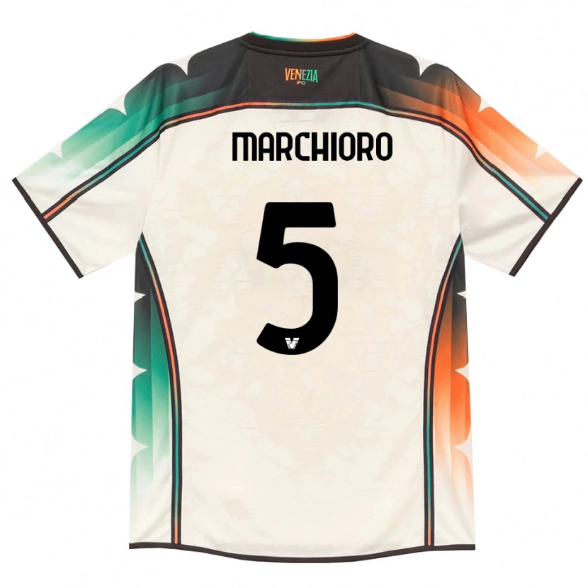 Danxen Dámské Lorenzo Marchioro #5 Oldlace Oranžová Zelená Daleko Hráčské Dresy 2026/27 Dres