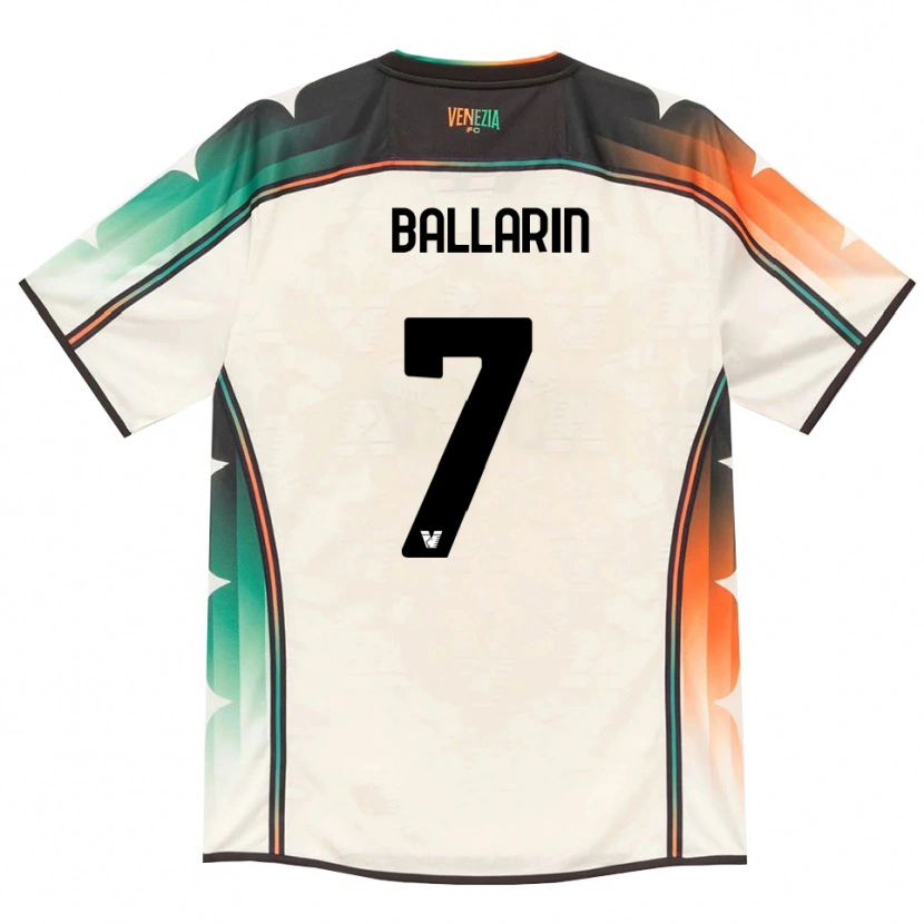 Danxen Dámské Mattia Ballarin #7 Oldlace Oranžová Zelená Daleko Hráčské Dresy 2026/27 Dres
