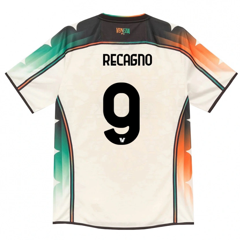 Danxen Dámské Francesco Recagno #9 Oldlace Oranžová Zelená Daleko Hráčské Dresy 2026/27 Dres