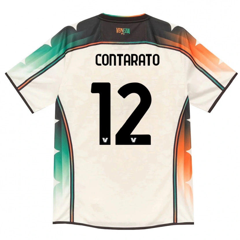 Danxen Dámské Ettore Contarato #12 Oldlace Oranžová Zelená Daleko Hráčské Dresy 2026/27 Dres